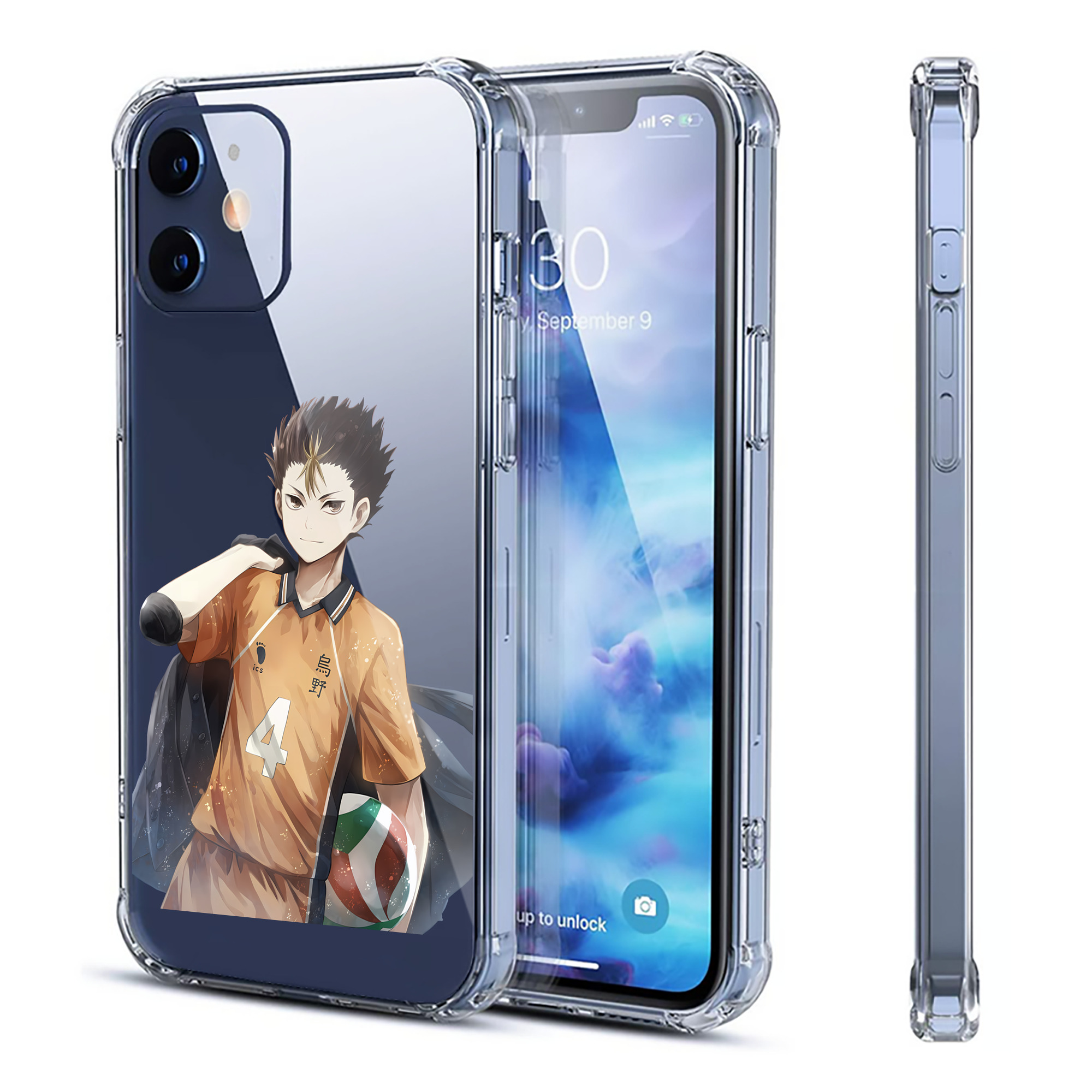 （画像用） ハイキュー!! Haikyu!! 【iPhone 12シリーズ対応】透明スマホケース（クリアソフトケース）